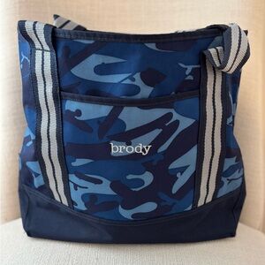Pottery Barn Kids Blue Personalized “Brody” Camouflage Tote Bag